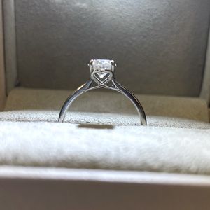 Moissanite engagement ring